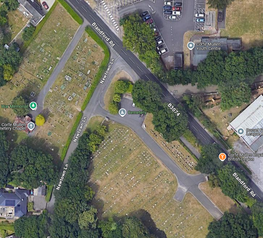 Cemeteries Location Map